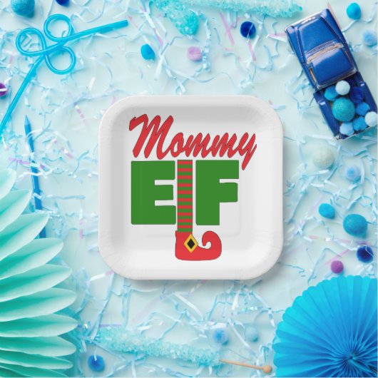 Mommy Elf Pappteller (Party)