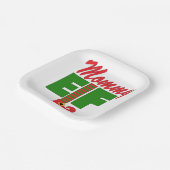 Mommy Elf Pappteller (Gewinkelt)