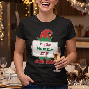 Mommy Elf   Personalisierter Weihnachtself-T - Shi T-Shirt