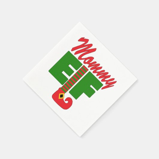 Mommy Elf Serviette (Ecke)