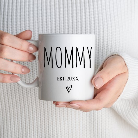 Mommy Est 2025 Neue Eltern erste Mama zu sein Kaffeetasse