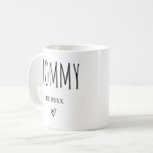 Mommy Est 2025 Neue Eltern erste Mama zu sein Kaffeetasse (Vorderseite Links)