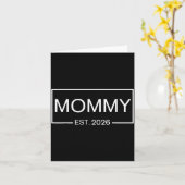 Mommy Est. 2026 New Mommy Pregnancy _ Promoted To  Karte (Gelbe Blume)