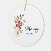 Mommy Est. Year – New Mommy Milestone Keramik Ornament (Links)