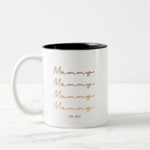 Mommy Established | Mama Gift Earth-Tone-Kaffee-Ta