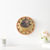 Mommy Firefighter Runde Wanduhr (Zuhause)