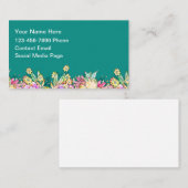 Mommy Floral Cute Contact Cards Visitenkarte (Vorne/Hinten)
