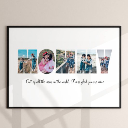 Mommy Foto Collage Poster