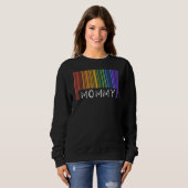 Mommy Gay Pride Flaggencode Que Lesbian Regenbogen Sweatshirt (Vorne ganz)
