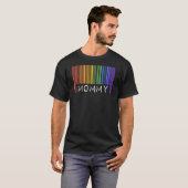 Mommy Gay Pride Flaggencode Que Lesbian Regenbogen T-Shirt (Vorne ganz)