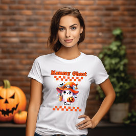 Mommy Ghost Personalisiert Name Halloween-Geschenk T-Shirt