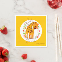 Mommy Giraffe und Calf Baby Shower