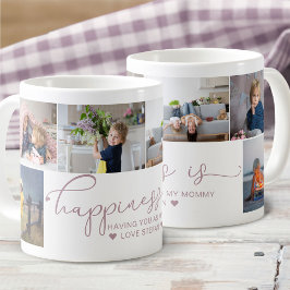 Mommy | Glück ist Herzkalligraphie 6 Foto Kaffeetasse