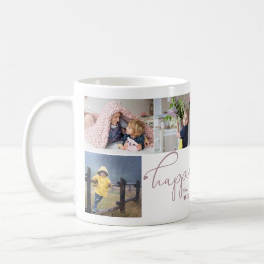 Mommy | Glück ist Herzkalligraphie 6 Foto Kaffeetasse (Links)