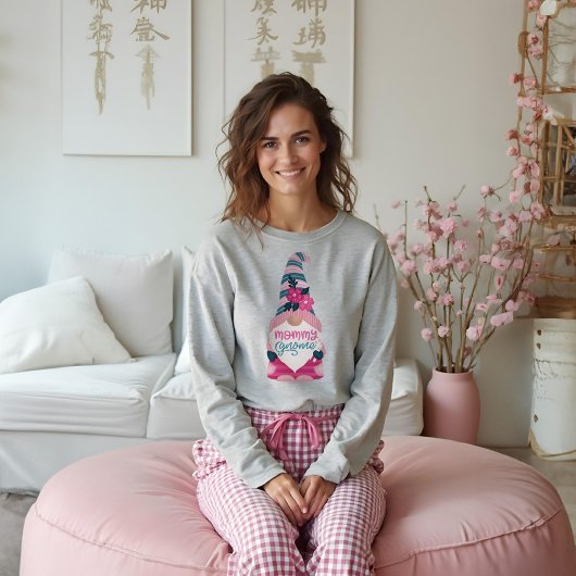 Mommy Gnome Fun farbenfrohe Familie passt Weihnach T-Shirt