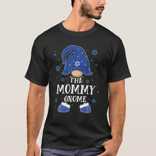 Mommy Gnome Hanukkah Juwish Matching Family Xmas T-Shirt (Vorderseite)