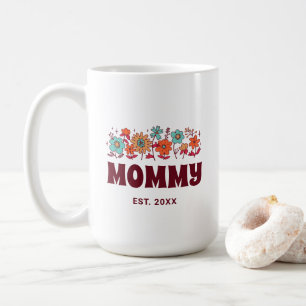 Mommy Groovy Blume Retro Vintage Mama Kaffeetasse