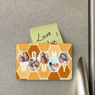 Mommy Honeycomb Foto Collage 5 Foto 5 Letter Magnet