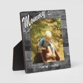 Mommy I Liebe You Foto Fotoplatte (Vorderseite)