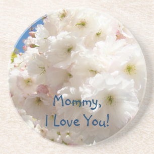 Mommy I Liebe You! Geschenke Untersetzer Rosa Blüt