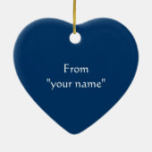 Mommy I Liebe You! Ziergeschenke Blue Sky Poppy Keramik Ornament (Hinten)