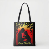 Mommy I Love You Tote Tasche (Vorderseite)