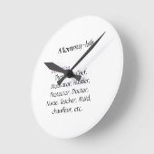 Mommy-Ish Clock Runde Wanduhr (Winkel)
