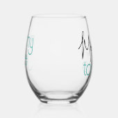 Mommy Juice Mama Zeit zum Wein Weinglas Ohne Stiel (Rechts)