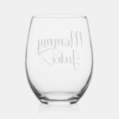 Mommy Juice Weinglas Ohne Stiel (Rückseite)