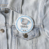 Mommy Junge Mutter Baby Boy Dusche Elephant Blue Button (Beispiel)