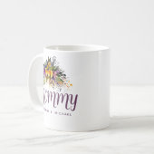 Mommy Kids nennt Blumenmuttertag Kaffeetasse (Vorderseite Links)