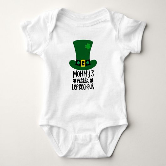 Mommy Little Leprechaun Baby Bodysuit Baby Strampler (Vorderseite)