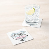 Mommy Love Kümmern Heart Rechteckiger Pappuntersetzer (Vor Ort)