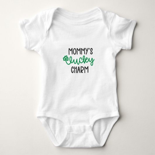 Mommy Lucky Charm Bodysuit Baby Strampler (Vorderseite)