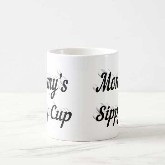 Mommy lustigen Kaffee Zitat schwarzen Halbtext Kaffeetasse (Mittel)