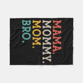 Mommy Mama Bro - Muttertag Fleecedecke (Vorderseite (Horizontal))