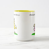 Mommy & Me Blond Little Girl Custom Gift Tasse (Mittel)