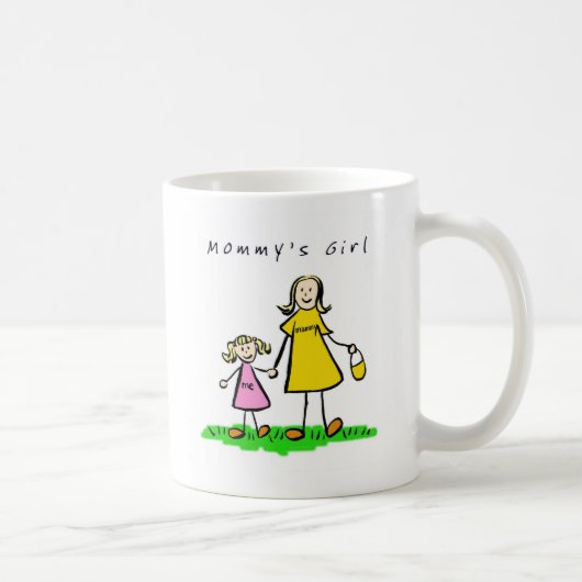 Mommy & Me (Blond mit Titel) Kaffeetasse (Rechts)