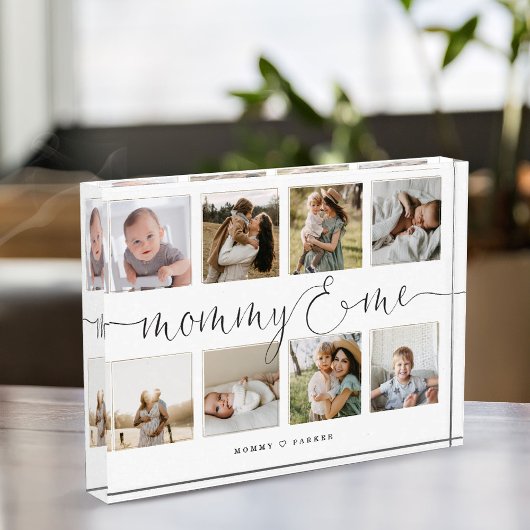 Mommy & Me Elegantes Skript | Foto Grid Collage