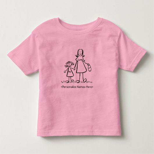 Mommy & Me - Mother and Daughter Custom T - Shirt (Vorderseite)