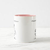 Mommy & Me - Mother & Little Girl Custom Gift Tass Zweifarbige Tasse (Mittel)