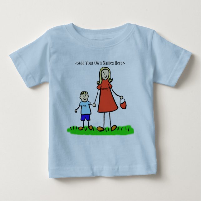 Mommy & Me T - Shirt (Blond - Hinzufügen benutzerd (Vorderseite)