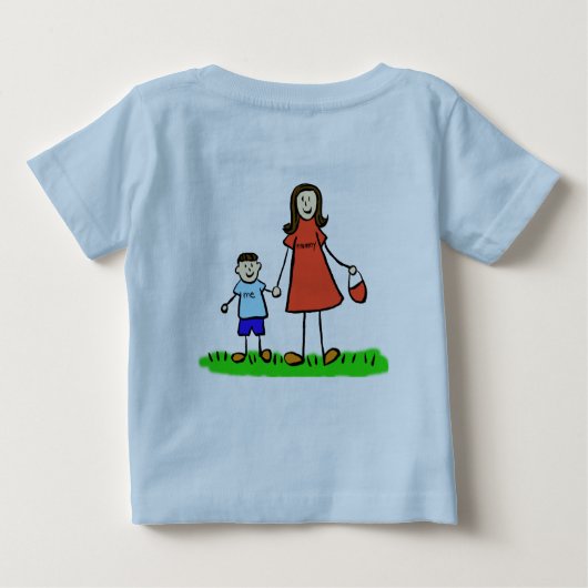 Mommy & Me T - Shirt (Brünett - Kundenspezifische (Rückseite)