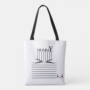 Mommy" Minimalistisch Tote Bag - Chic & Functional Tasche