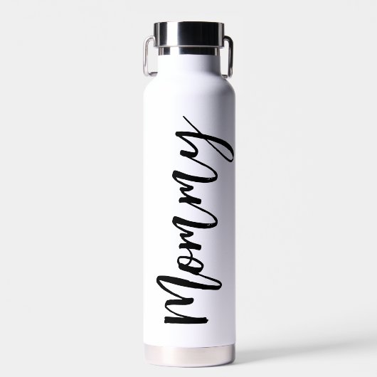 Mommy Modern Script Water Flasche (Vorne)