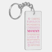 Mommy Modern Typografy Foto Schlüsselanhänger (Vorderseite links)