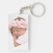 Mommy Modern Typografy Foto Schlüsselanhänger (Rückseite)