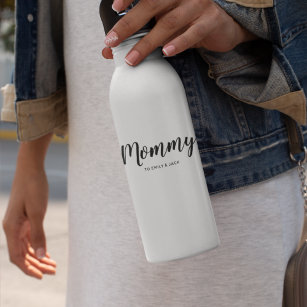 Mommy   Moderne Mama Kinder heißen Muttertag Edelstahlflasche
