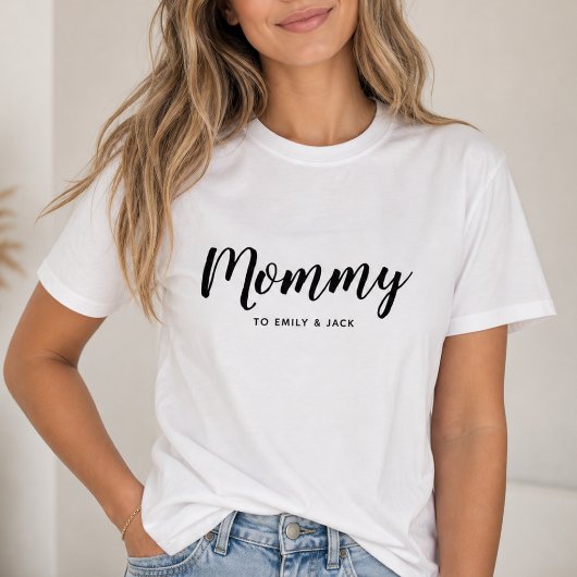 Mommy | Moderne Mama Kinder heißen Muttertag T-Shirt