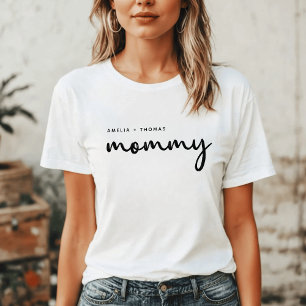 Mommy Moderne Minimalistische Mama Kindernamen T-Shirt